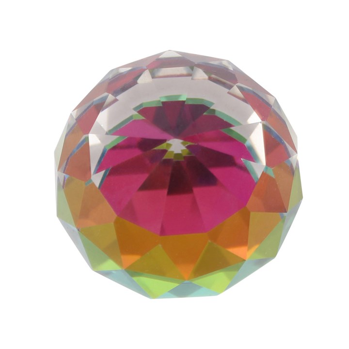 6cm Rainbow Faceted Ball