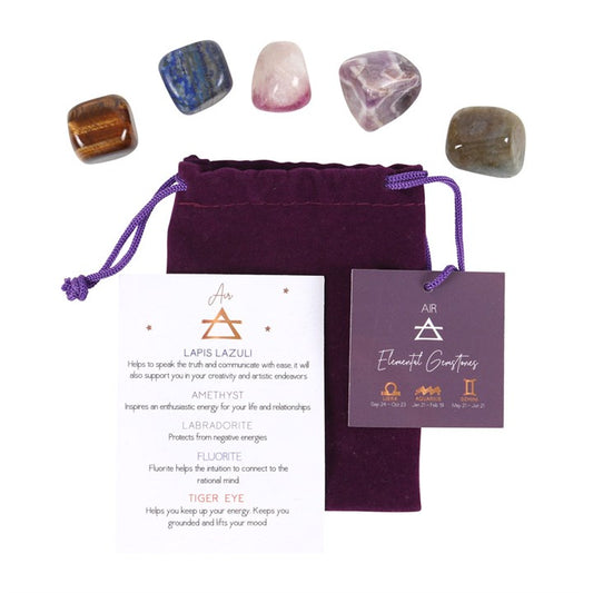 Air  Element Tumble Gemstone Set