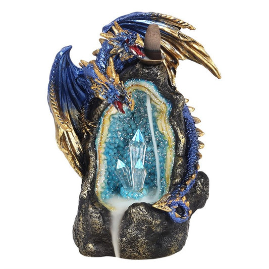 BLUE CRYSTAL DRAGON CAVE BACKFLOW INCENSE BURNER