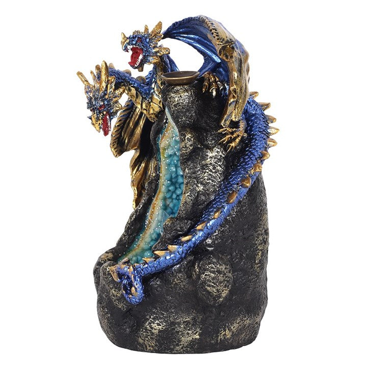 BLUE CRYSTAL DRAGON CAVE BACKFLOW INCENSE BURNER