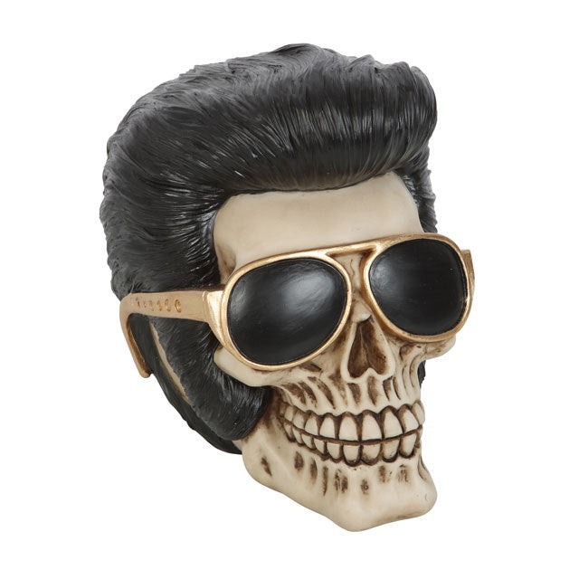 Rock Star Skull Ornament with sunglasses